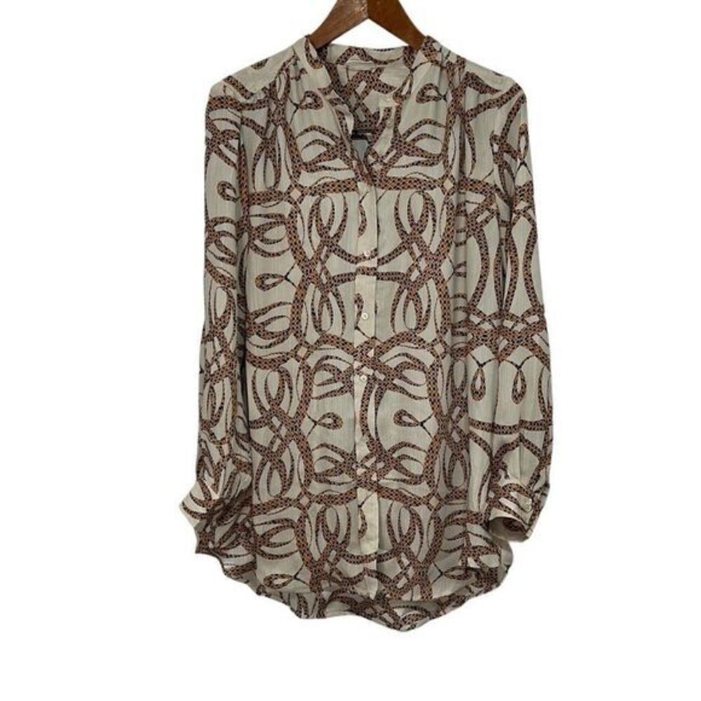 Richard Allen X H&M Women’s Blouse Top sz Large Tunic Length #F202